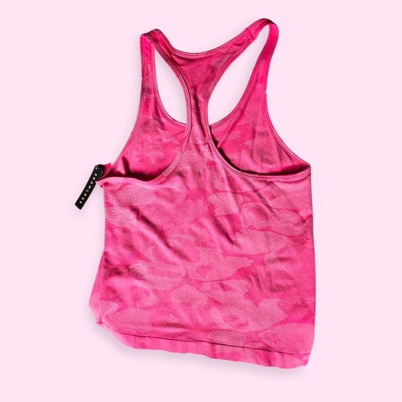 Ryka Pink Seamless Racerback Floral Tank Top - Picture 2 of 6